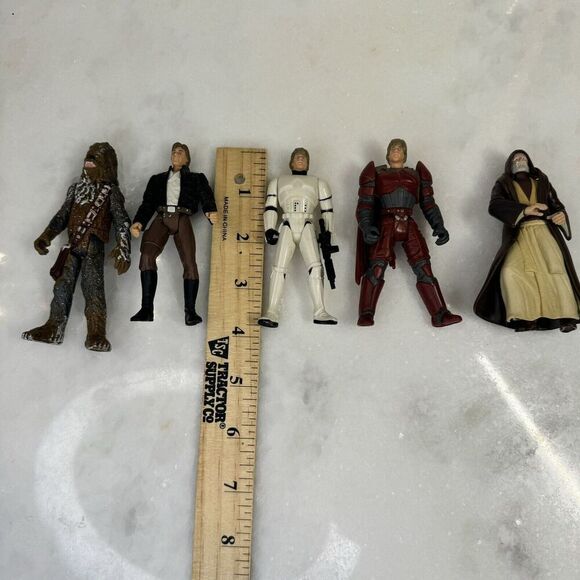Kenner Star Wars 1996-98 Action Figures Luke, Hoth Chewbacca, Han Solo, Obiwon - Picture 8 of 10